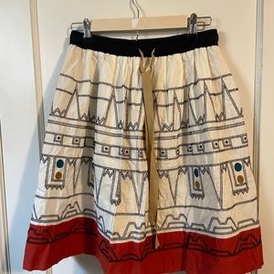 Anthropologie embroidered skirt (size 4)